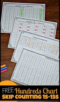 FREE Skip Counting with Hundreds Charts