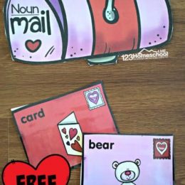 FREE Parts of Speech Valentine Mail Activity