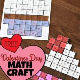 FREE Valentine's Day Math Craft