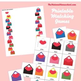 FREE Heart Activities for Kids: Printable Matching Games