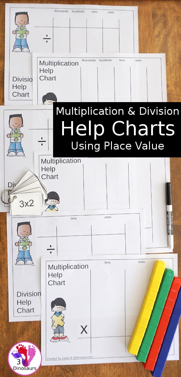 FREE Multiplication & Division Place Value Help Mats Free Homeschool