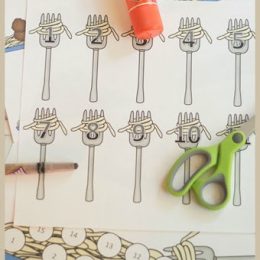 FREE Spaghetti and Meatballs Counting Game