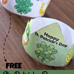 FREE St. Patrick's Day Color by Number Crowns