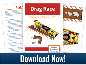 FREE Drag Race: A Reading/Spelling Review Activity