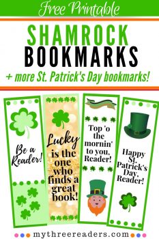 FREE Printable Shamrock Bookmarks