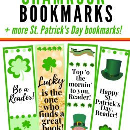 FREE Printable Shamrock Bookmarks