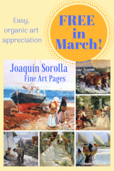 FREE Joaquin Sorolla Fine Art Pages (March only!)