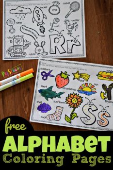 FREE Alphabet Coloring Printables