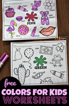 FREE Colors for Kids Worksheets