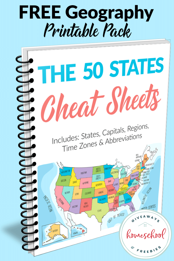 The 50 States FREE Cheat Sheets! | Free Homeschool Deals © the-50-states-free-cheat-sheets-free-homeschool-deals