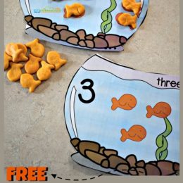 FREE Goldfish Cracker Counting Cards