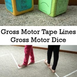 FREE Gross Motor Dice: Tape Lines