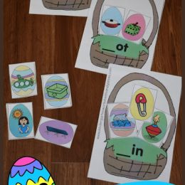 FREE Easter Egg Word Families Activity