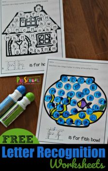 FREE Letter Recognition Activity Worksheets