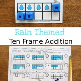 FREE Raindrop Ten Frame Addition Cards