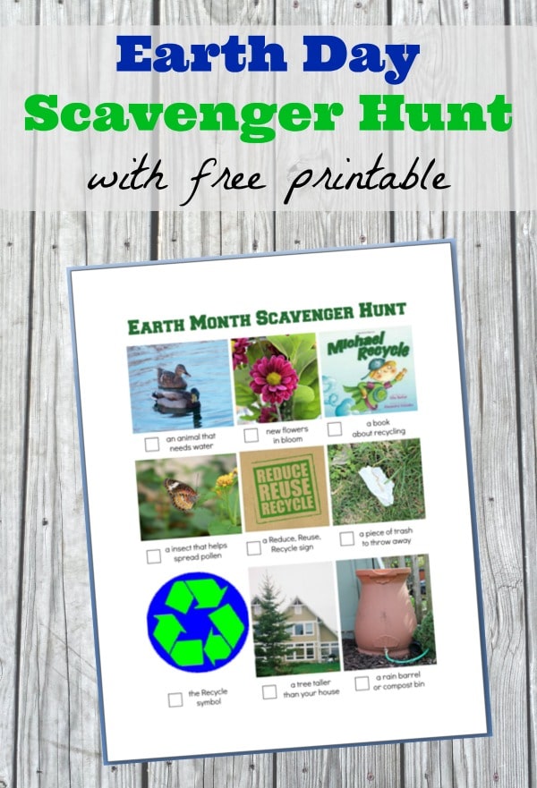 FREE Earth Day Scavenger Hunt