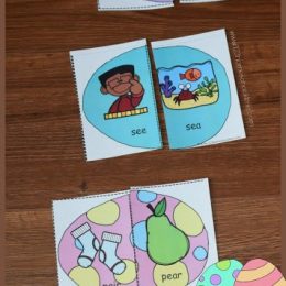 FREE Easter Egg Homophones Game