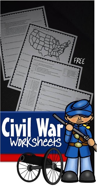 FREE Civil War Worksheets