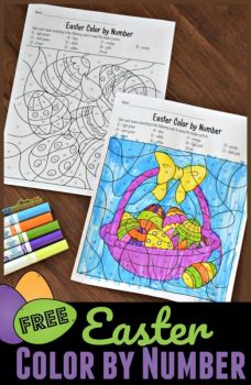 FREE Easter Color by Number Pages