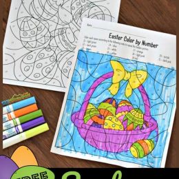 FREE Easter Color by Number Pages