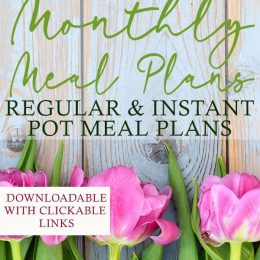 FREE May 2019 Monthly Meal Plans