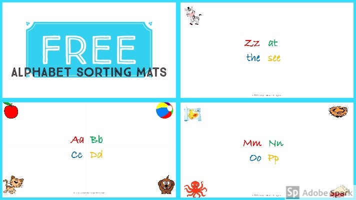 FREE Alphabet Sorting Mats