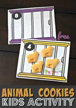 FREE Animal Cookies Counting Activity