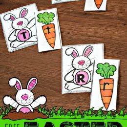 FREE Easter Letter Matching Cards