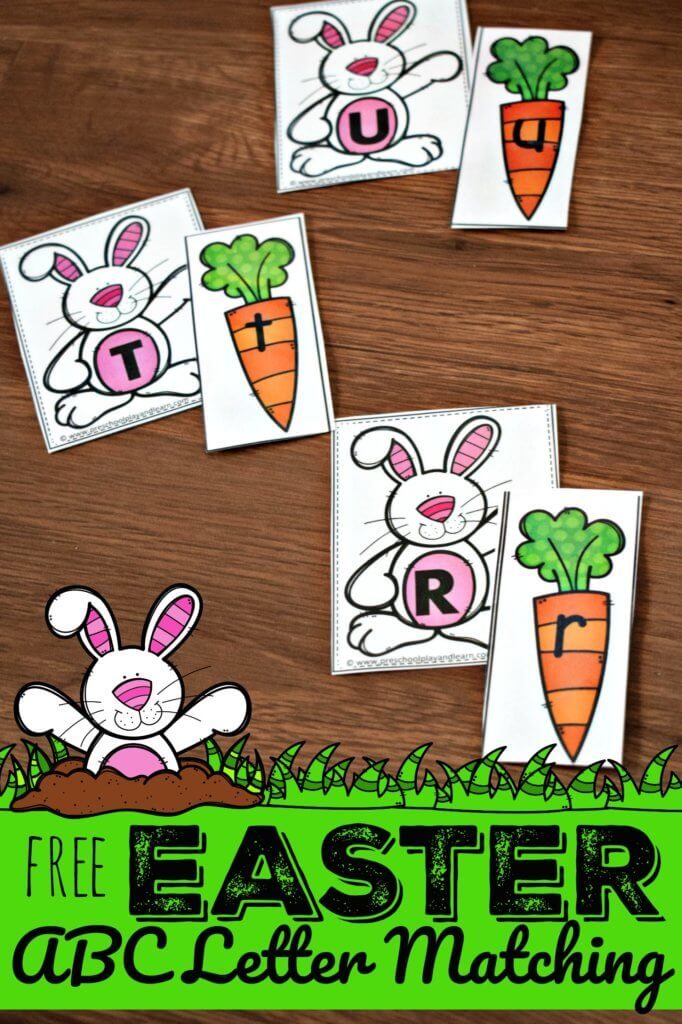 FREE Easter Letter Matching Cards