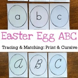 FREE Easter Egg Letter Tracing & Matching
