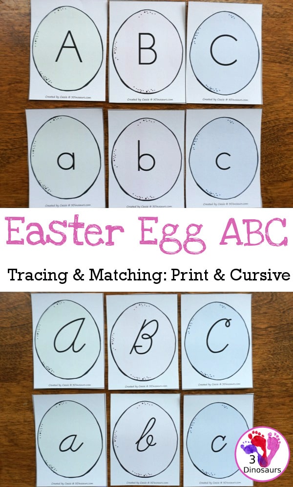 FREE Easter Egg Letter Tracing & Matching