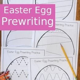 FREE Easter Egg Prewriting Practice