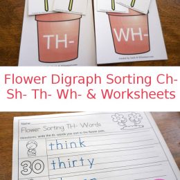 FREE Flower Digraph Sorting Activity & Worksheets