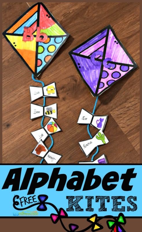 FREE Alphabet Kites