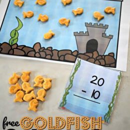 FREE Goldfish Subtraction Game