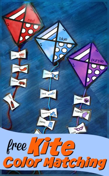 FREE Kite Color Matching Activity