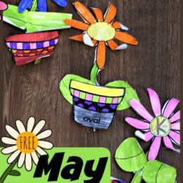 FREE Flower Shape Math Craft