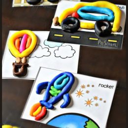 FREE Transportation Playdough Mats