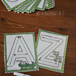 FREE Uppercase Letter Tracing Cards