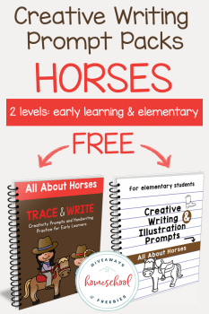 FREE Horse-Themed Creative Writing Prompts (2 levels!)