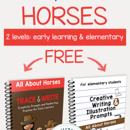 FREE Horse-Themed Creative Writing Prompts (2 levels!)