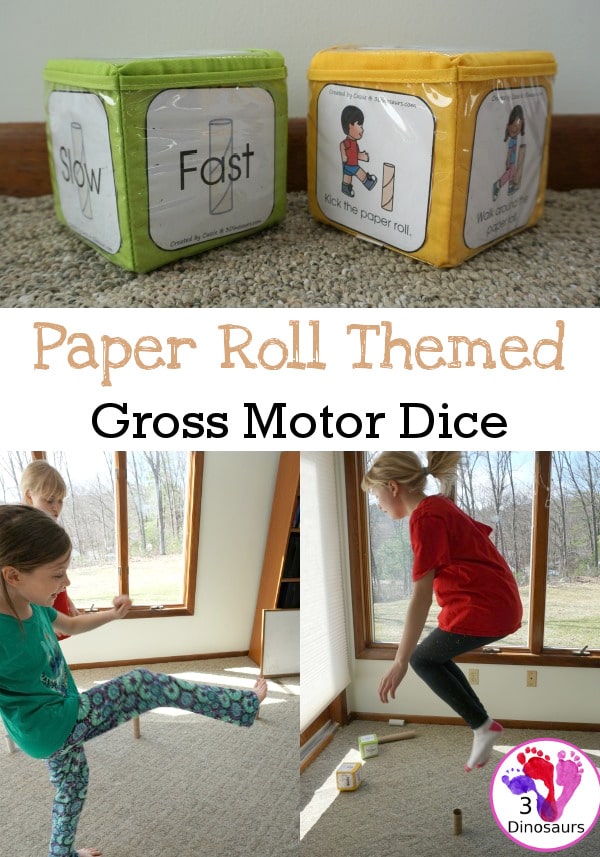 FREE Paper Roll Gross Motor Dice