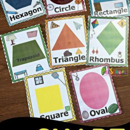 FREE Shape Flashcards Scavenger Hunt