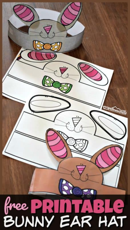 FREE Printable Bunny Ear Hats