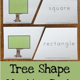 FREE Tree Shape Matching Cards