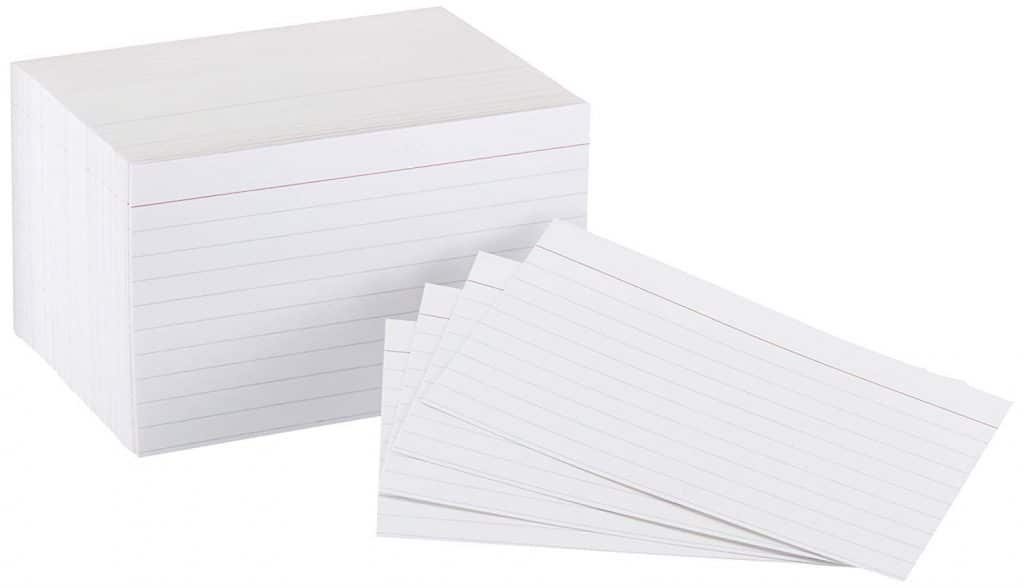 Amazon Deal: AmazonBasics 3x5 in. Index Cards (10% off!)