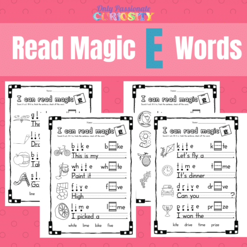 FREE Printable Magic E Worksheets Long I Free Homeschool Deals