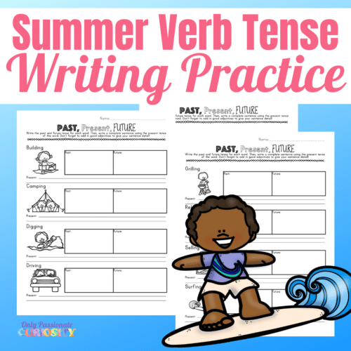 FREE Summer Verb Tense Writing Pack