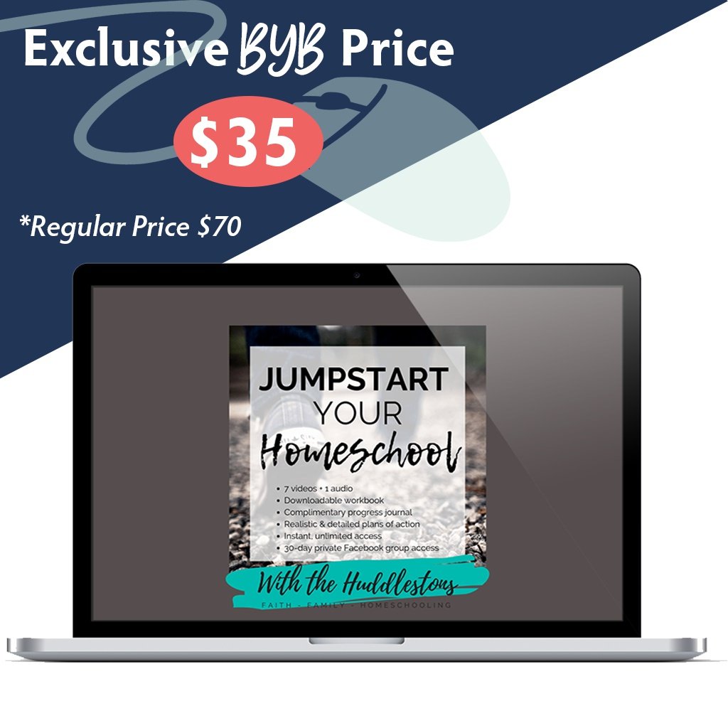 Build Your Bundle FLASH SALE! 50% Off Jumpstart Your Homeschool Masterclass!