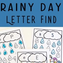 FREE Rainy Day Letter Find